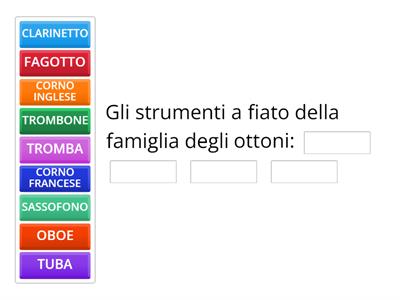 GLI STRUMENTI A FIATO