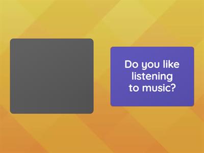 What do you like doing?