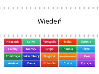 Państwa i stolice UE cz.1