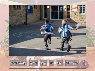 daily routines unjumble