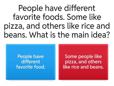 Main idea and details