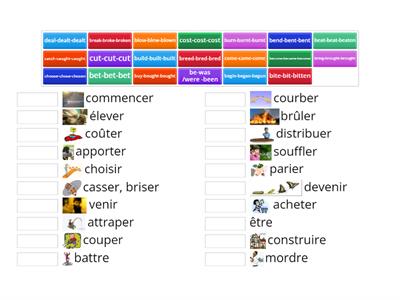 irregular verbs 3e de BE à DEAL