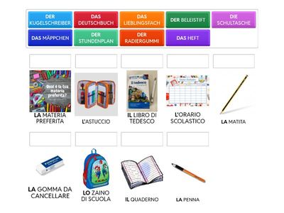 IL MATERIALE SCOLASTICO