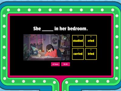 PAST SIMPLE (REGULAR VERBS -IED)