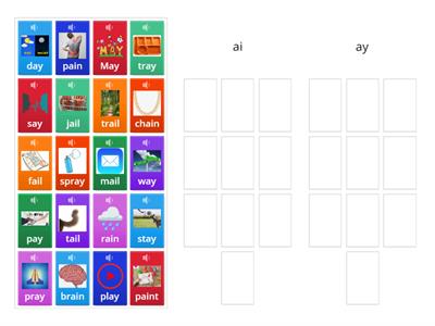 Phonics Practice: ai/ay