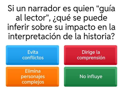 TEST sobre Género Narrativo y el Género Policiaco