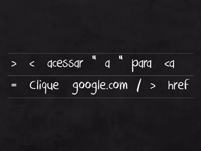 Desembaralhe as Sentenças - HTML 