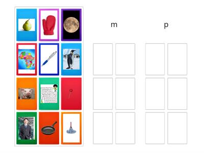 Initial /m/ & /p/ Sound Sort