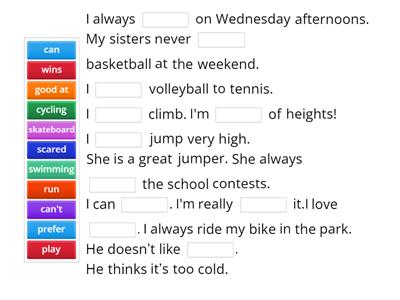 M38 - REVISION: COMPLETE THE TEXT 