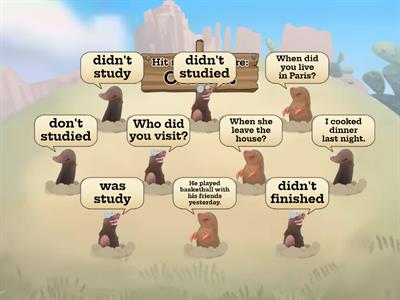 Past Simple Postive Negative Questions