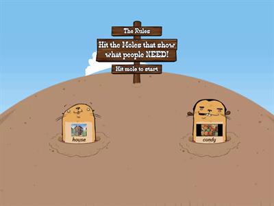 Needs and Wants Whack-A-Mole