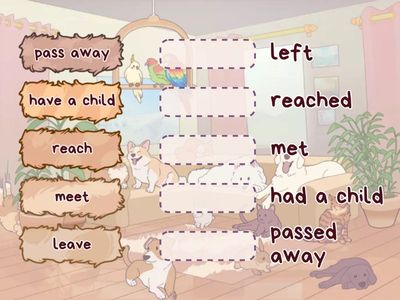 Past Tense Verbs Matching 2