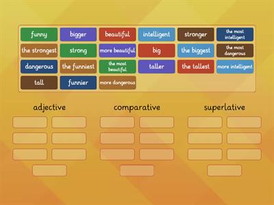 Comparative/superlative