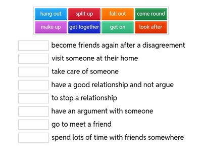 Prepare 8. Unit 7. p.44  Phrasal Verbs. Relationships