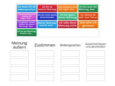 Redemittel ECL B1 - Gelenktes Gespräch