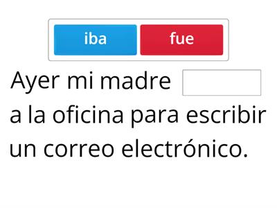 Preterite / imperfect