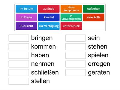 B2 Nomen-Verb-Verbindungen