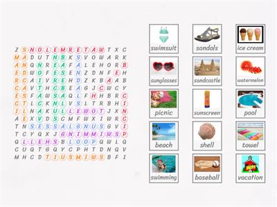 Summer Wordsearch