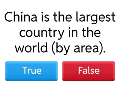 China True or False