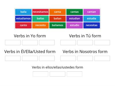 AR Verbs and Pronouns