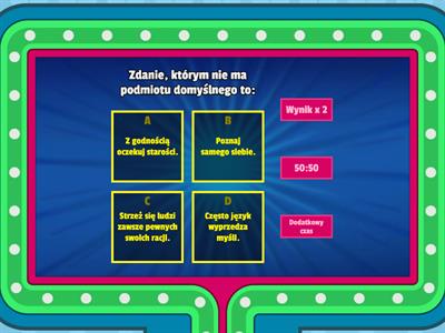 Części zdania, klasa 7