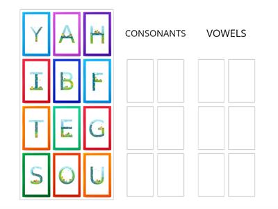 Vowels and consonants