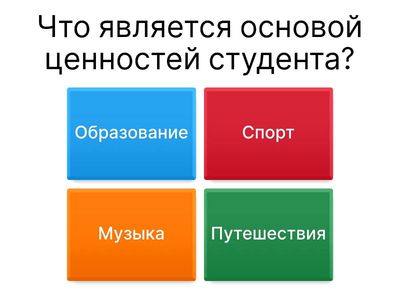 Ценности студенческой молодёжи