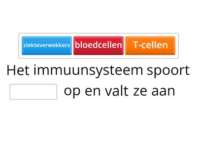 Immuunsysteem filmpje - maak de zin af