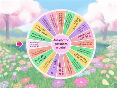 Present simple – speaking questions