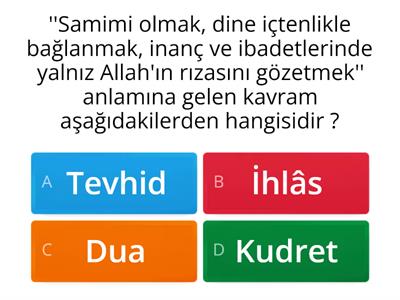 İHLAS SÛRESİ/5. SINIF