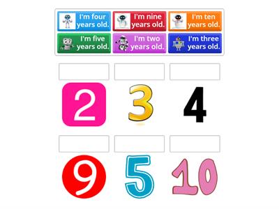 Match the robot to their age