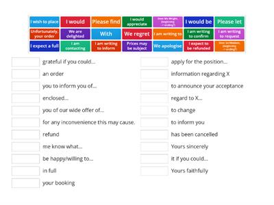 C1 Formal Letter: Common Expressions