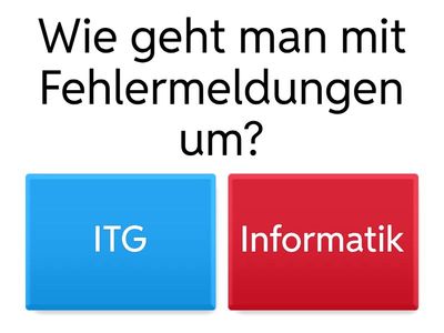 Was lerne ich in ITG und Informatik?