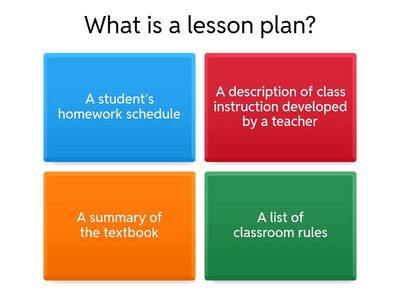 A lesson plan 