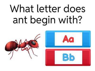 PreKinder: Aa and Bb Game
