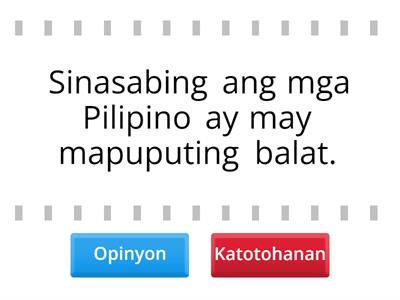 Opinyon o Katotohanan - Sir Kit