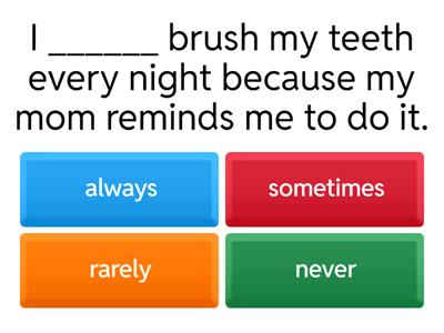 Adverbs of Frequency