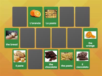  il Cibo -Food Beginner Matching Pairs