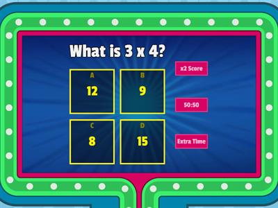 Single Digit Multiplication Quiz