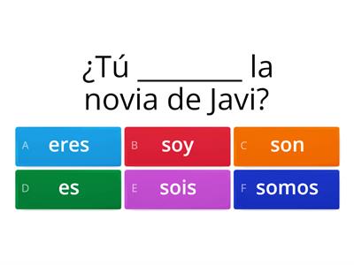 Las formas del verbo ser 2