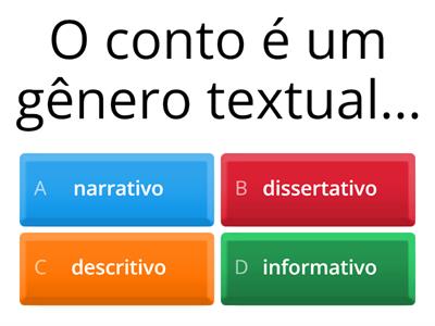  GÊNERO TEXTUAL CONTO  