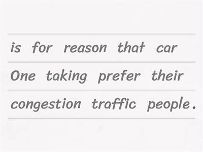 Revision sentence structure