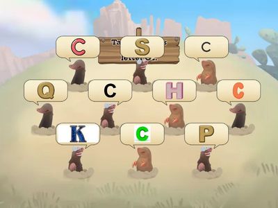 Letter Cc: Tap letter Cc.