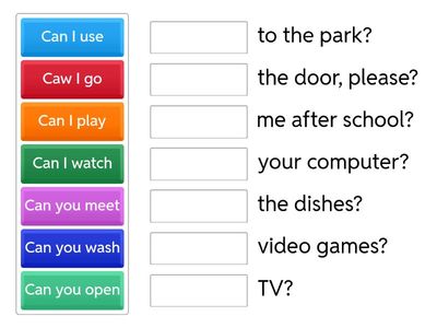 GTW A2 Can I / Can you