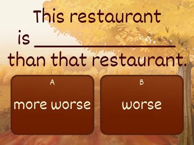 Comparative and Superlative adjectives