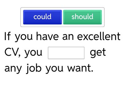 Could or Should (Suggestions)