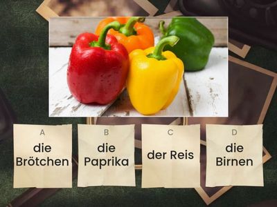 Wortschatz Lebensmittel MEc01b