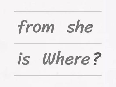 Jumbled Questions Day 1