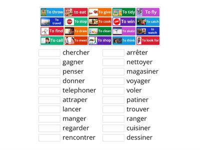 ER verbs translation match