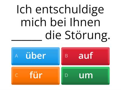 Verben mit Präposition B1